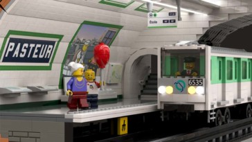 station de métro en lego